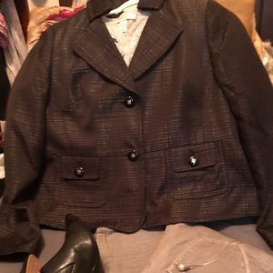 Suit Studio New York Black & Silver Blazer.